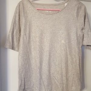 LOFT Vintage Soft Shimmer Tee - NEW WITH TAGS